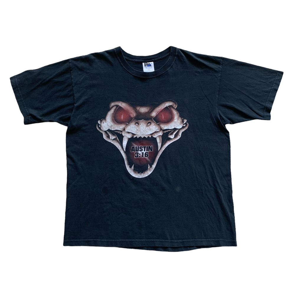 Vintage WWF Austin 3:16 Don’t Trust Anybody Snake Head T-shirt (XL)